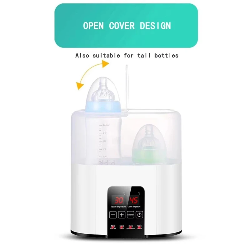 BS198 | Baby Bottle Warmer and Sterilizer with Timer, Accurate Temperature Control, Food and Milk Warmers, Defrost Function,