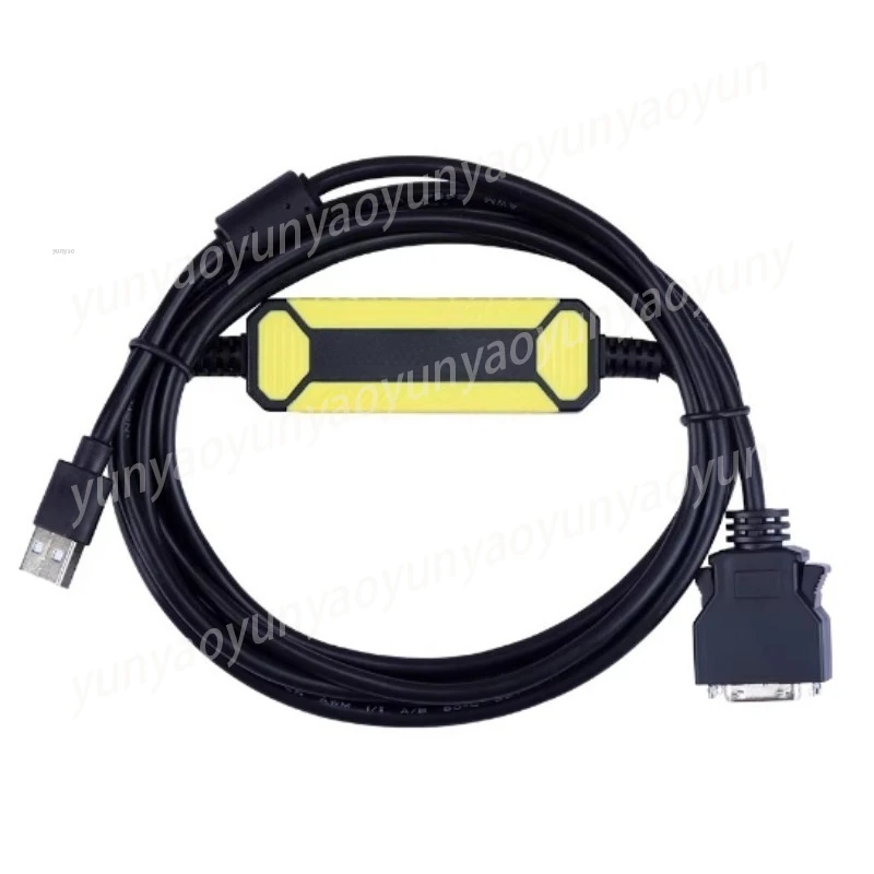 3 Meters Servo Debugging Cable, Communication Download Cable with Magnetic Core, Special Model for Economical Black Driver