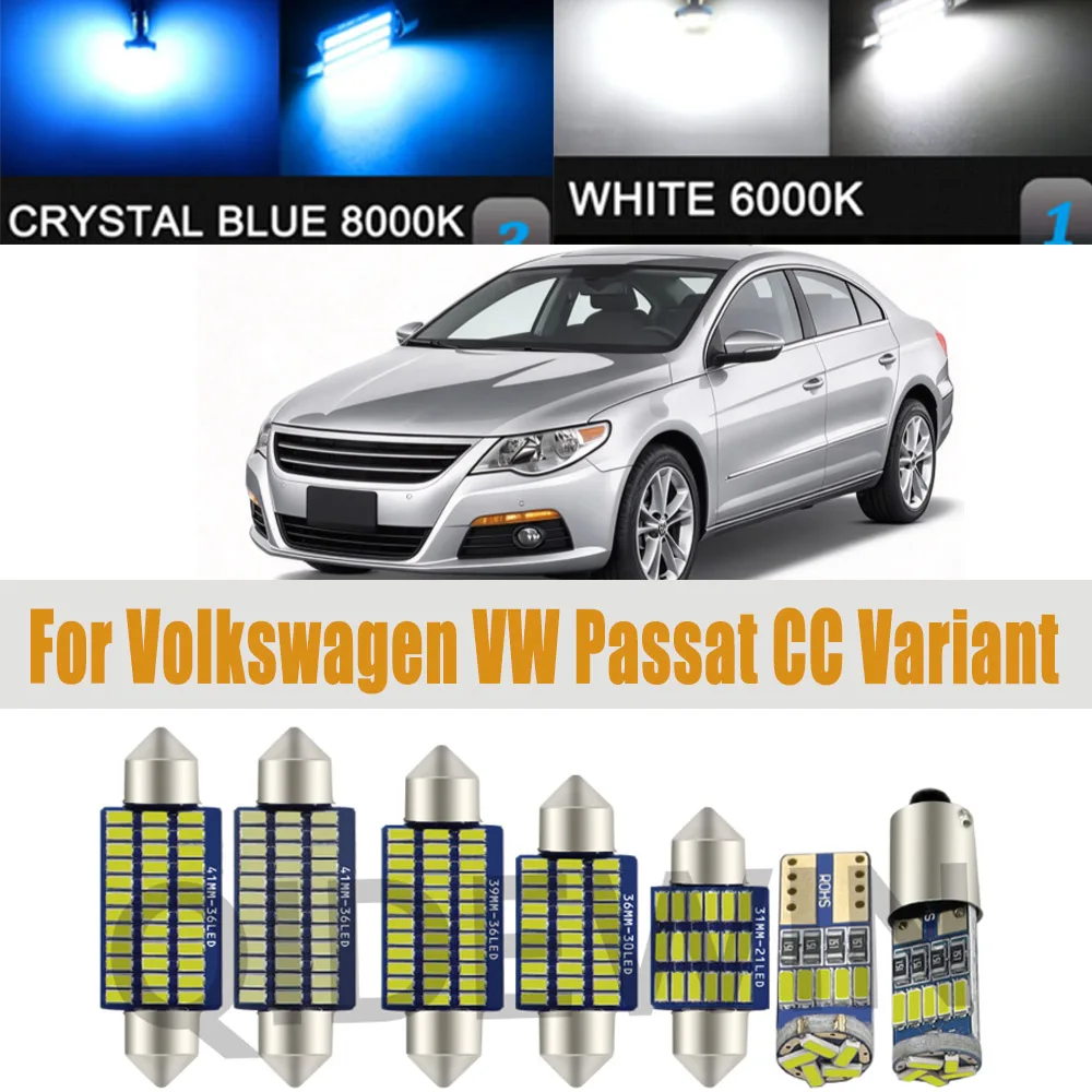 For Volkswagen VW Passat B4 B5 B6 B7 B8 CC Variant 1998-2006 2007 2008- 2016 2017 2018 2019 2020 LED Interior Reading Light Kit