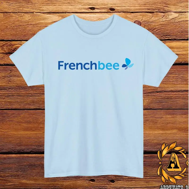 

Футболка с логотипом French Bee Airlines, черная, серая, белая, темно-красная, голубая, S 5XL