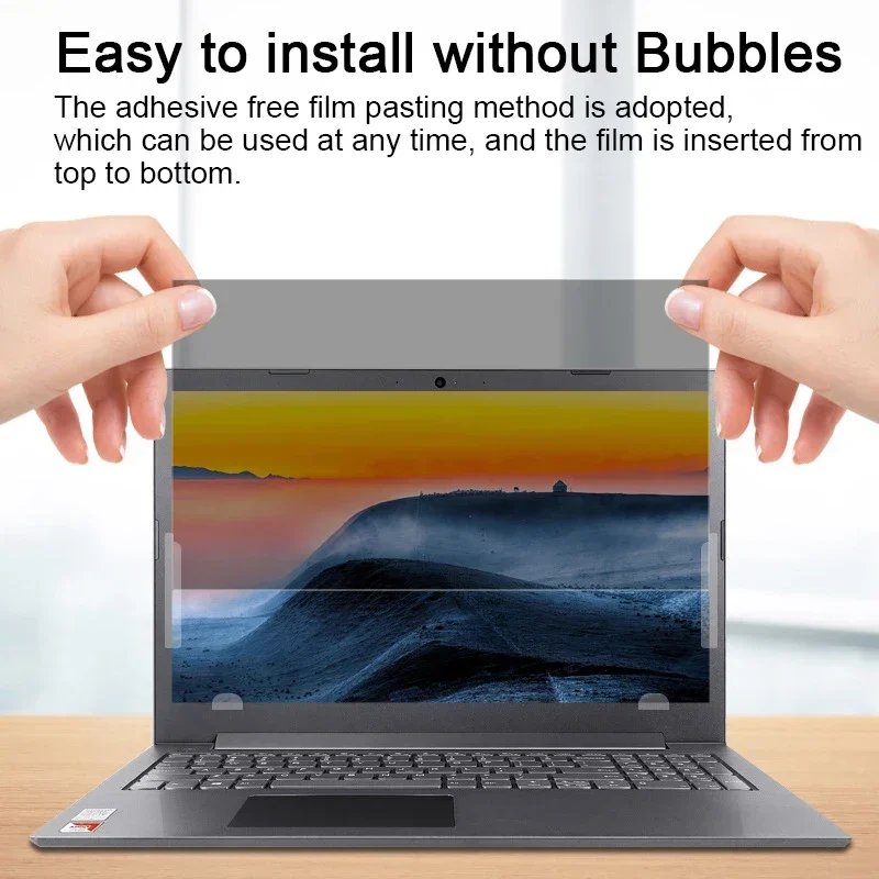 واقي شاشة مرشح الخصوصية بالحجم العالمي لأجهزة الكمبيوتر المحمول 12.5 13 14 15.6 17 بوصة كمبيوتر محمول مضاد للتجسس فيلم مضاد للنظر