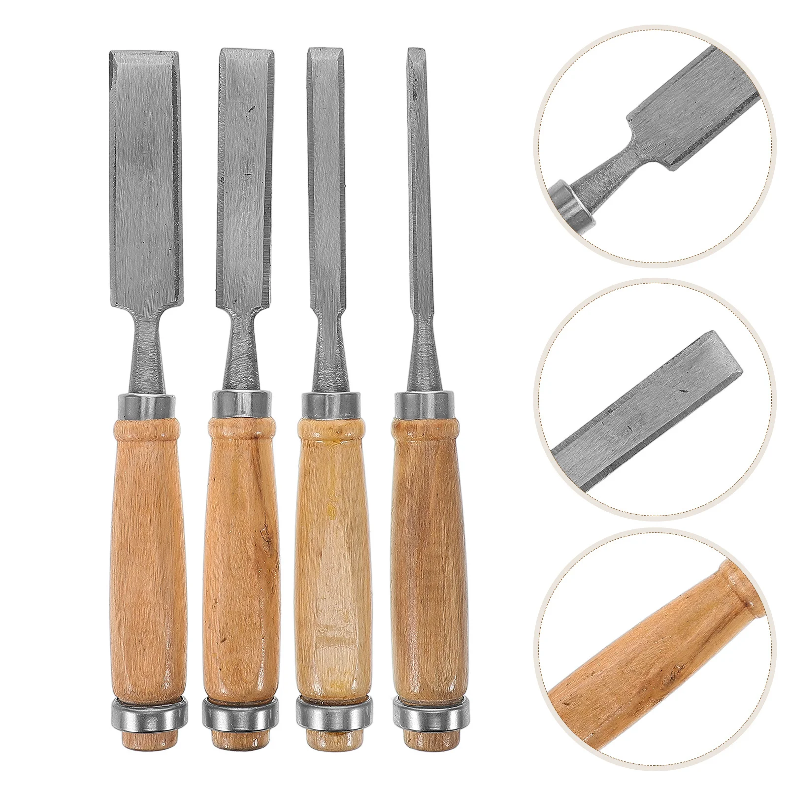

4pcs Wood Carving Chisel Set Flat Tip Gouge Chisel For Woodworking Diy Projects Carpentry Engraving Tool Wood Renovation Hand
