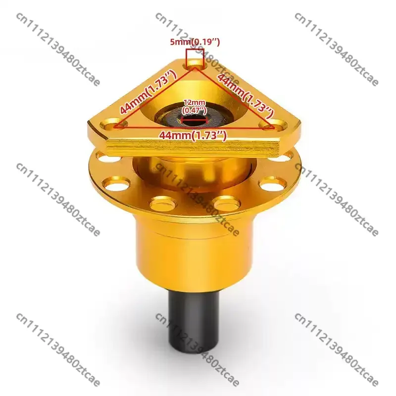 Slot‑Type 3‑Bolt Aluminum Alloy Steering Wheel Quick Release Base Height Spacer Adapter For RC Racing Off‑Road Model Car