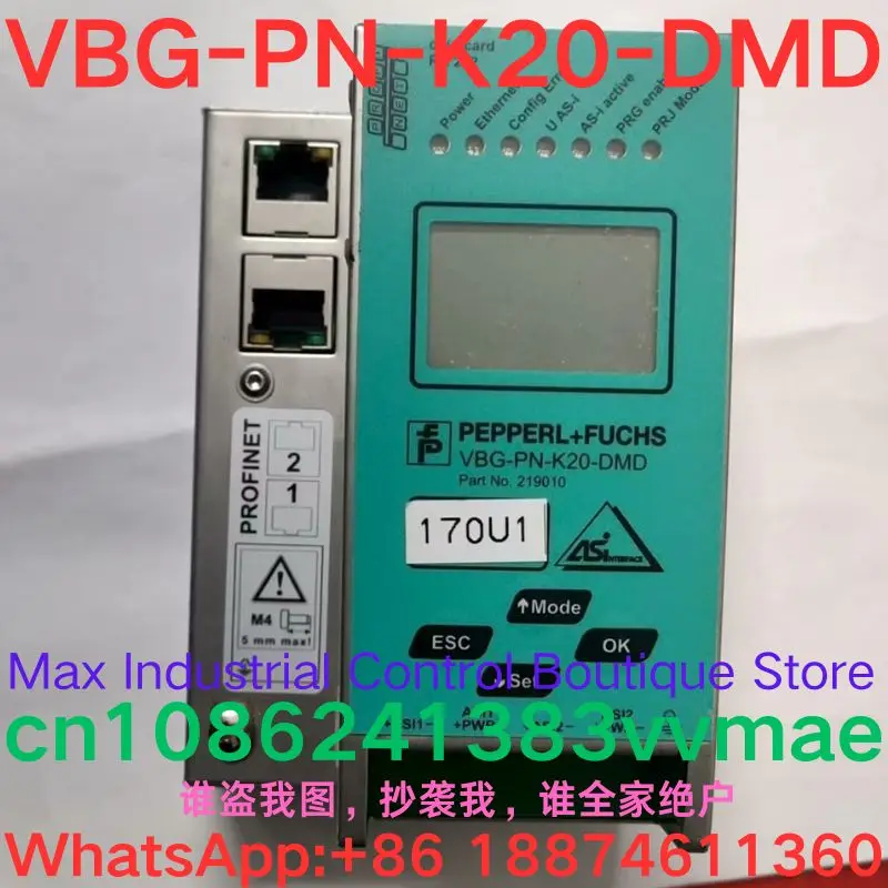 

Second-hand test OK PEPPERL+FUCHS Gateway module VBG-PN-K20-DMD