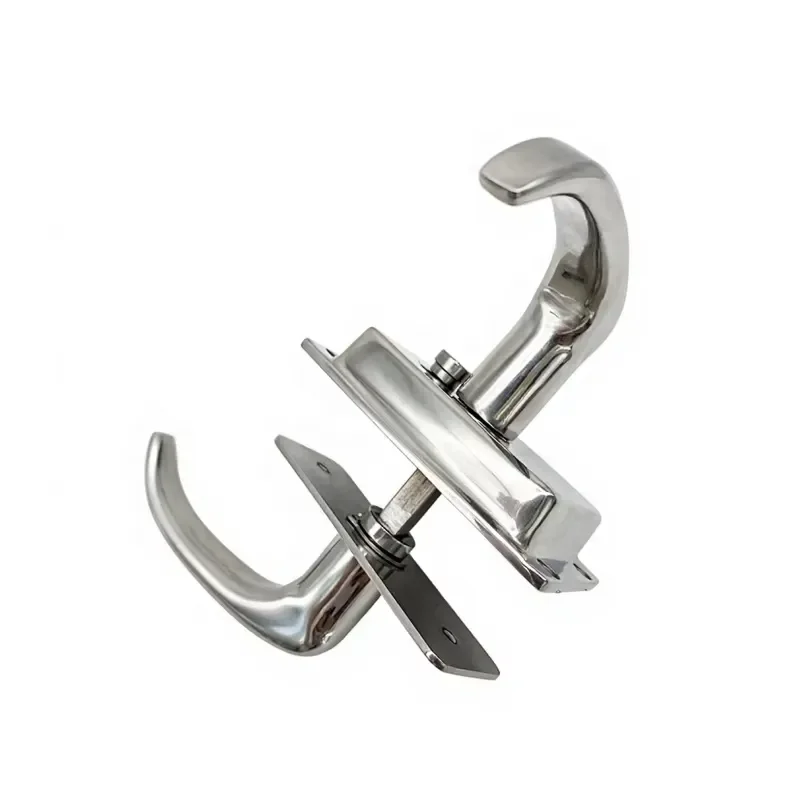316 Stainless Steel Marine Grade Lever Handle Lock Split Channel Design for Exterior Doors Heavy Duty Security Hardware Heavy