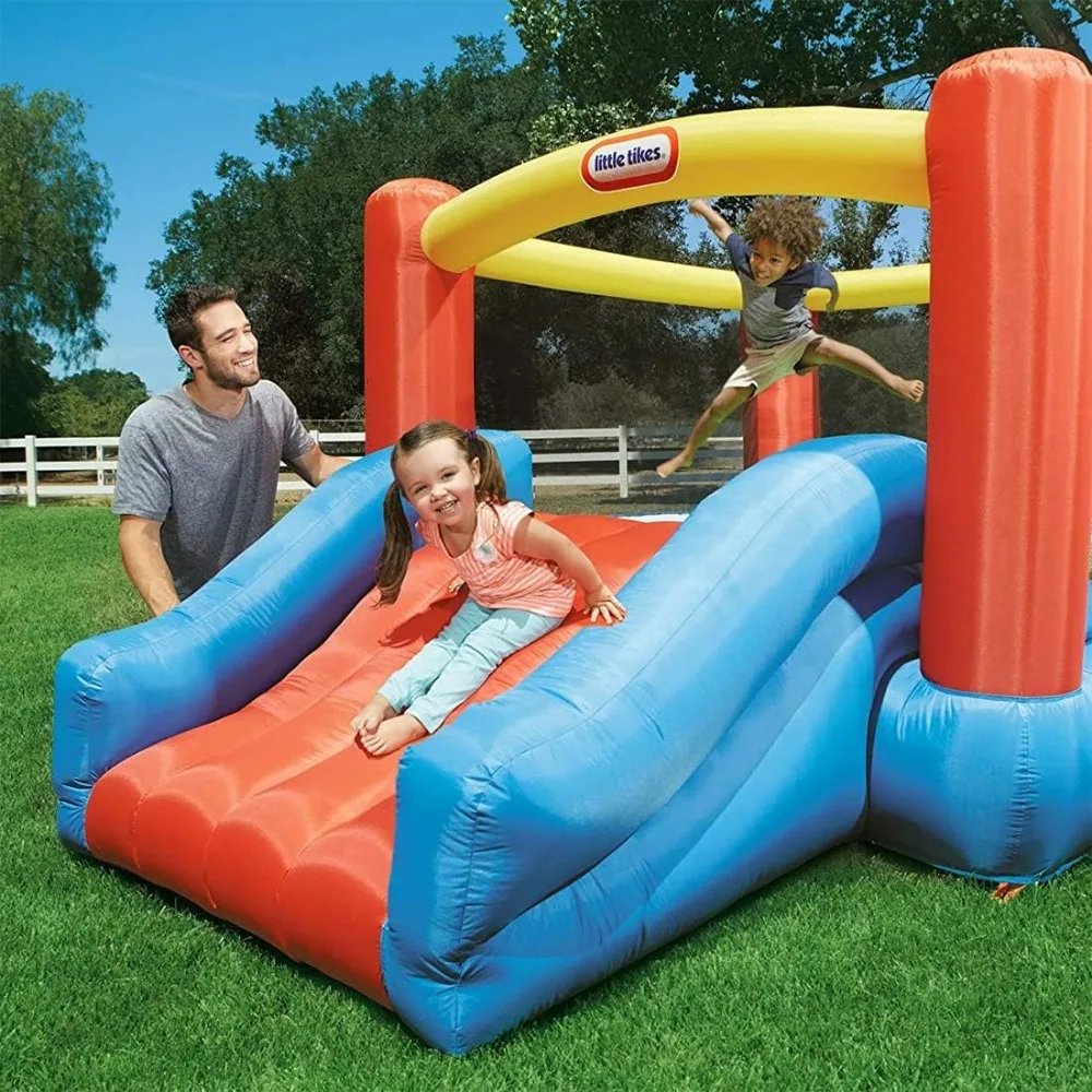 Multicolor Little Tikes Junior Jump and Slide Inflatable Bouncer