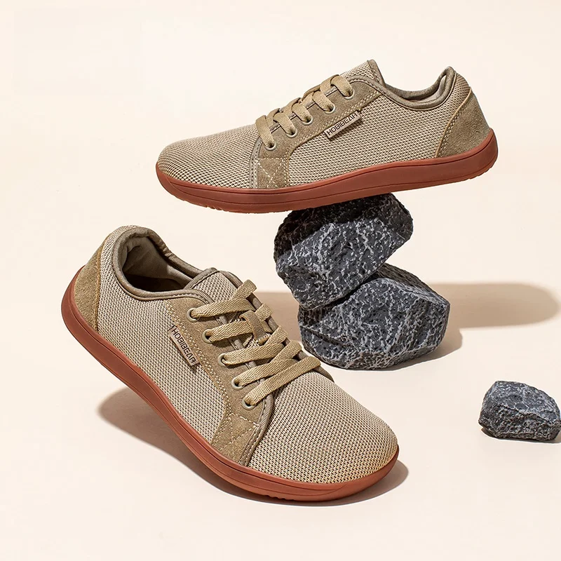 

HOBIBEAR Driving oes Men's Wide Head Flat Bot Barefoot oes Comfortable Breathable Casual Sneakers for Autumn Driving