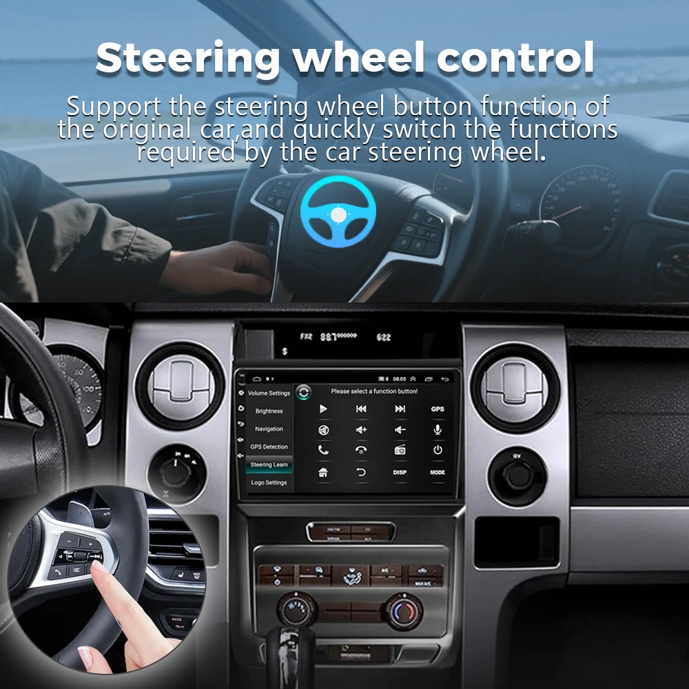 أندرويد 15 Carplay راديو السيارة التلقائي مشغل وسائط متعددة لفورد F150 P415 رابتور 2008 - 2014 E53 X5 M5 كوالكوم سنابدراجون واي فاي 4G