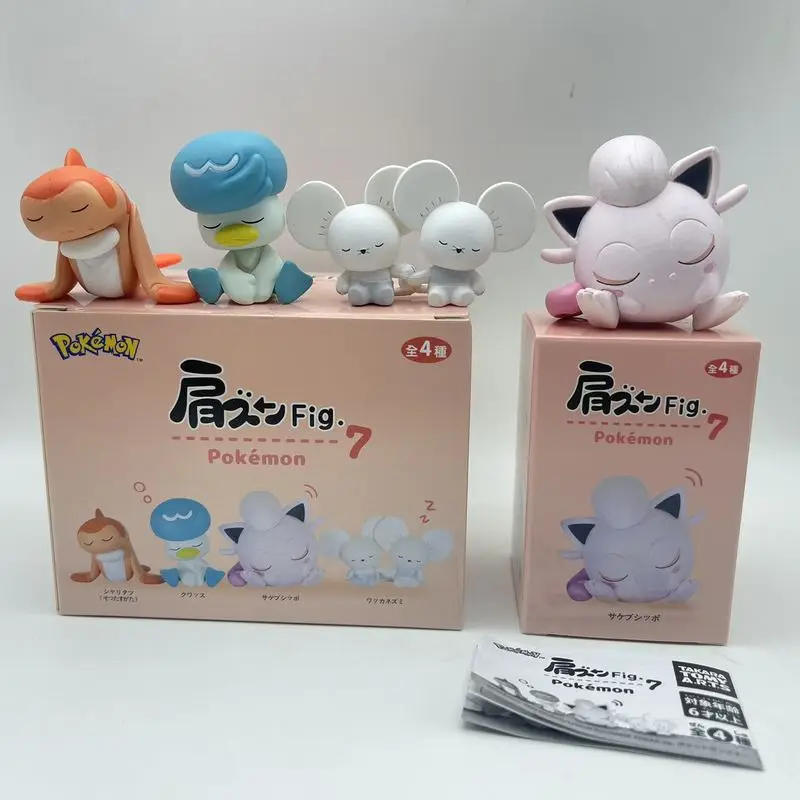 จุดภาพยนตร์อะนิเมะ PokéMon ไหล่ไหล่ Seventh Generation กล่องตาบอดน่ารักเดสก์ท็อปเครื่องประดับของเล่นของสะสมของที่ระลึก