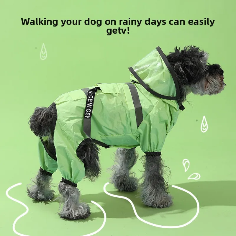 

Premium Waterproof Dog Raincoat with Hood for Small, Medium Large Breeds Stylish Outdoor Pet Rainwear for Wholesale