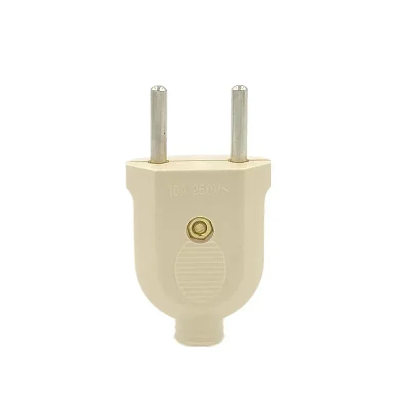 Adaptateur de prise de câblage assemblé UE, alimentation électrique AC, prise de remplacement mâle femelle, rallonge de prise de fil, connecteur, 2 broches, 10A