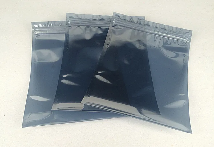 100pcs Anti-Static Shielding Zip Lock Packaging Bags Resealable ESD Instrument Chip Electronic Accessories Battery USB Pouches