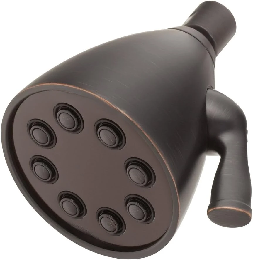 High Pressure Adjustable Solid Brass Shower Head, Oil-Rubbed Bronze , 2.5 GPM