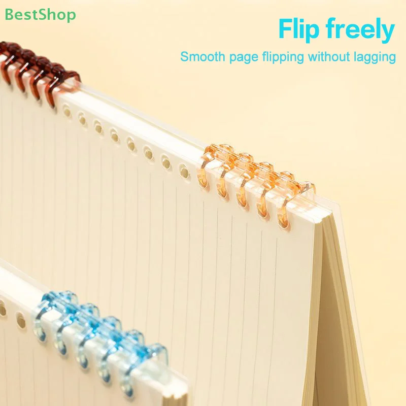 ★ ★ ★ 20Pcs 5 홀 바인더 걸쇠 플라스틱 분할 바인딩 링 버클 DIY 펀치 루스 리프 편지지 사무 용품