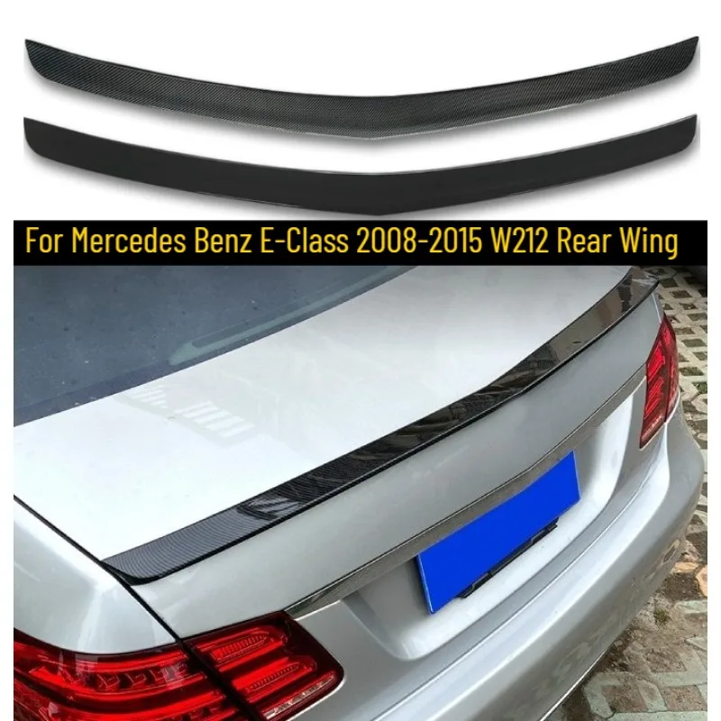 

For Mercedes Benz E-Class 2008-2015 W212 Four Doors AMG Rear Trunk Lid Boot Ducktail Spoiler Wings Rear Wing Auto Parts
