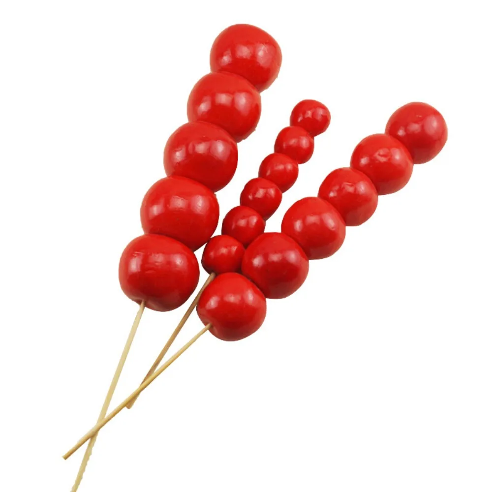 

Red Foam Wedding Fake Realistic Photography Props Sugar Gourd Model Decoration Supplies Ornament