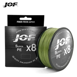 JOF 8 Strands Braided Fishing Line 150M 300M 500M 8x Multifilament PE Line Carp Fishing Accessories Strong Braided Japan Wire