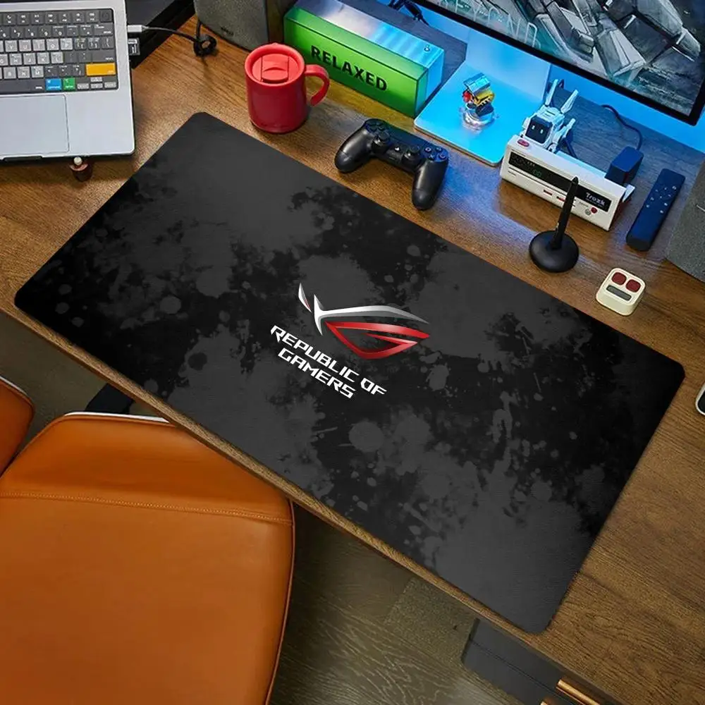 

ROG gaming Mouse Pad Desk Mat Mousepad Large Abstract Mouse Pad Gaming Deskmat With Lockedge Office Non-slip Carpet