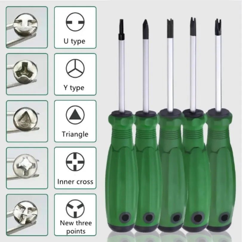 Especial-shaped Chave de Fenda Conjunto com Precisão Magnética Home Hand Repair Tool Inner Cross Triângulo Pontos Pcs