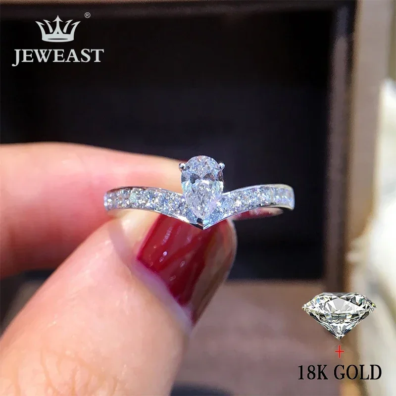 

Natural Diamond 18K Gold Pure Gold Ring Beautiful Gemstone Ring Good Upscale Trendy Classic Party Fine Jewelry Hot Sell New 2025