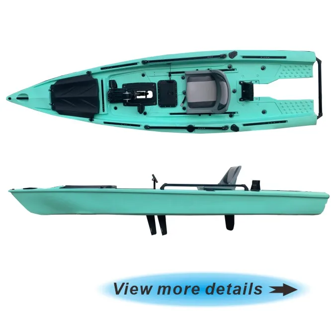 

Hot Sale 13ft 4m Motor Skiff Boats Electric Fishing Kayak Pedal Drive Factory Price Direct Ship To The Port