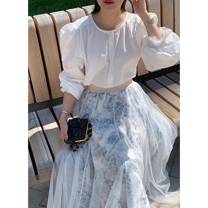 

Шикарный длинный костюм-свек в стиле ретро, комплект с юбкой Jaet And Me с поясом, осенний женский наряд из двух предметов Faion, винтажный костюм Ele