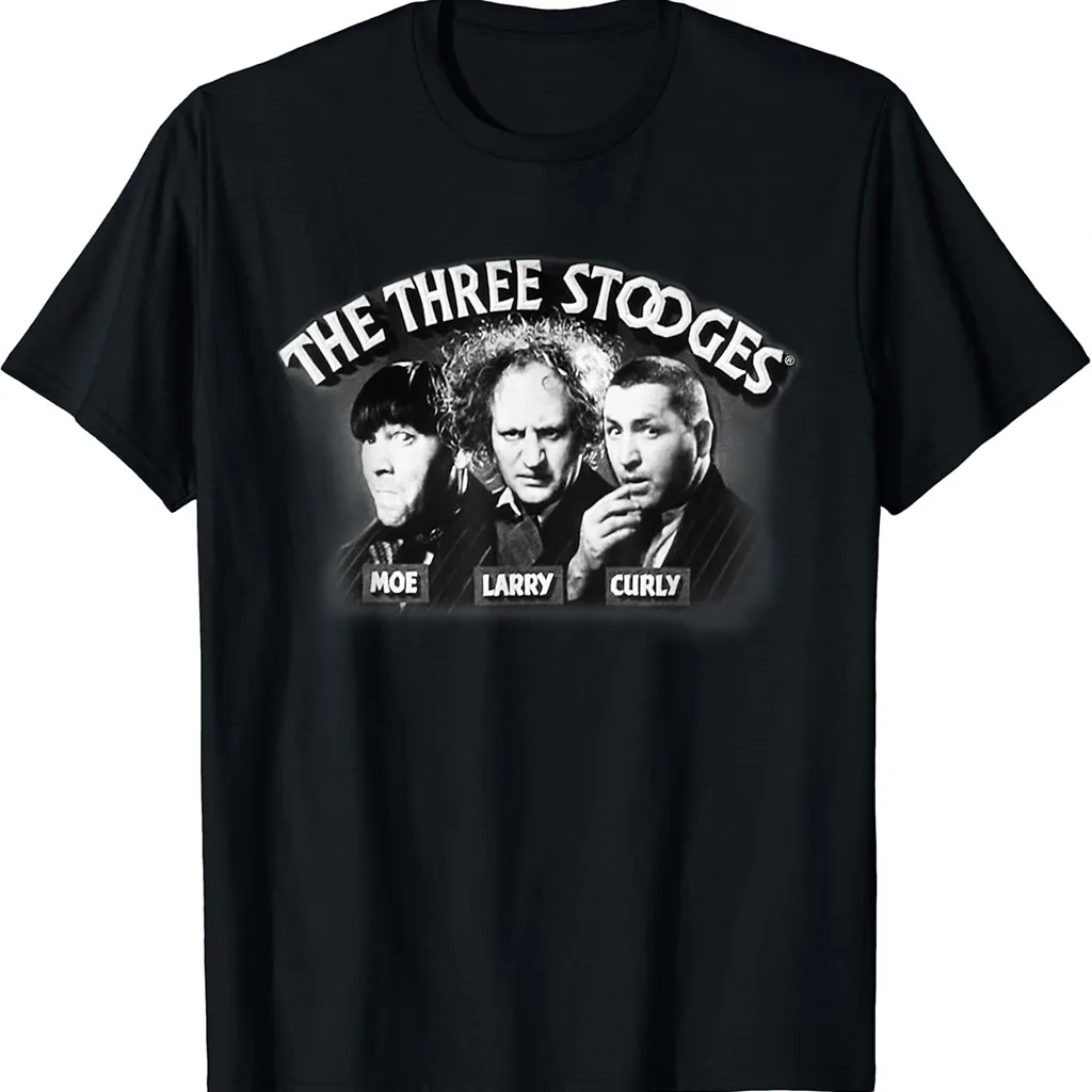 VTG The Three Stooges poster T-shirt black Unisex S-5XL JJ3395