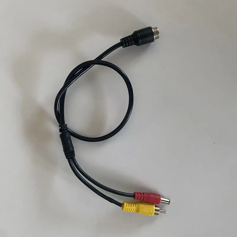 Adattatore cavo connettore prolunga testa aeronautica 4 pin maschio femmina a DC RCA maschio per telecamera CCTV