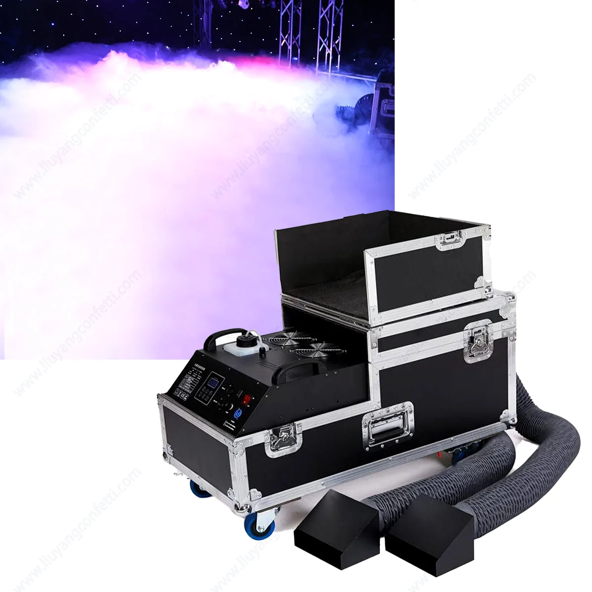 

3000W 4000W 5000W Water Mist Low Lying Fog Machine Effect Smoke Equipment DMX 512 Control Disco Wedding Party Stage First Dance
