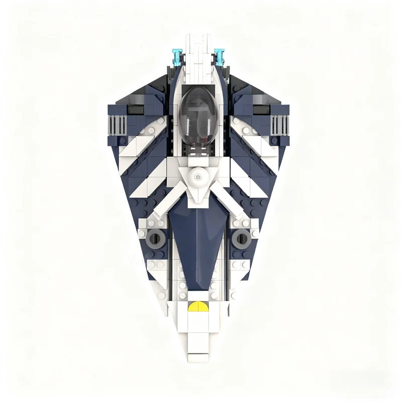 326pcs MOC Plo Koon S Delta 7 Aethersprite Class Star Battle Model Building Blocks Architecture Toy Festival Gifts Education