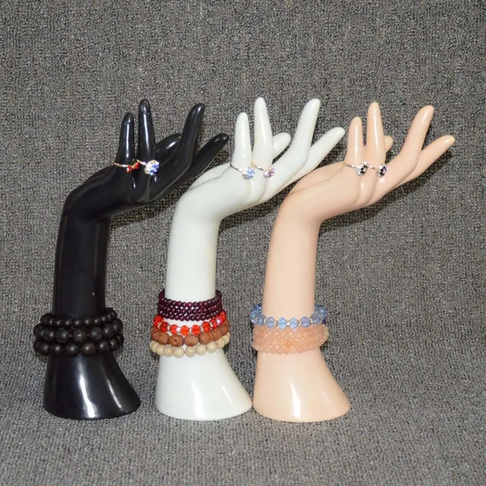 

Rings Watches Mannequin Hand Model Necklace Bracelet Model Stand Jewelry Display Hand Miniatures White/Skin/Black