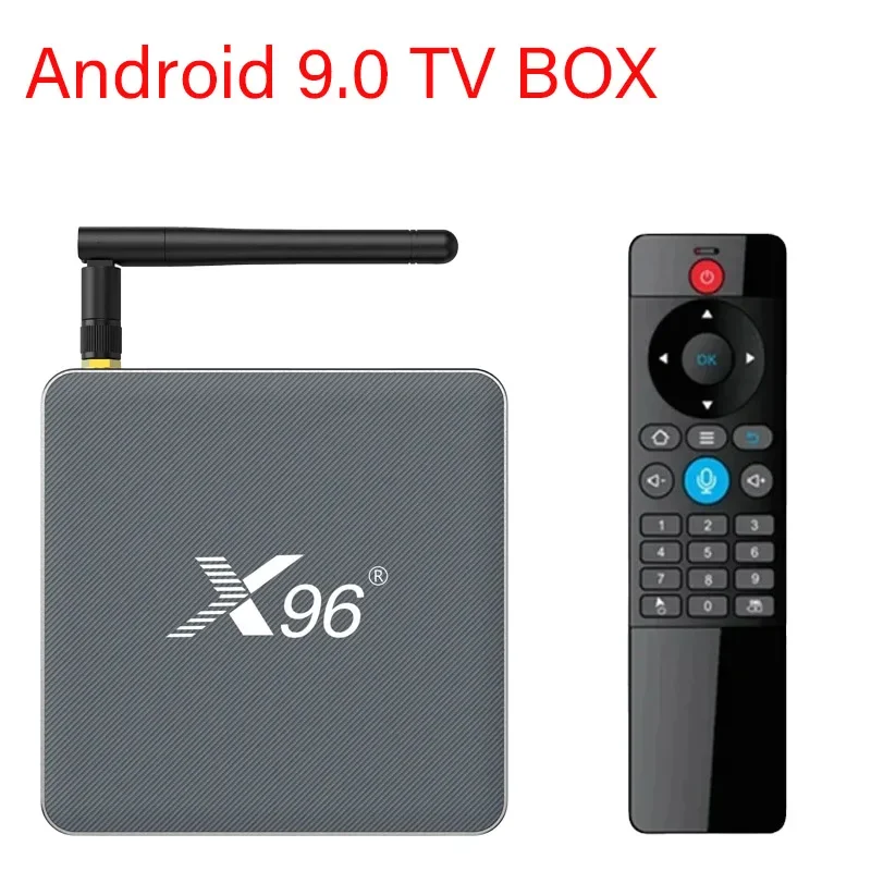 

Android 9 S922x 4G/32G Smart Voice Set-Top Box Dual-Frequency 5G WiF HD 4K 3D H. 265 with Bluetooth X96 X9 TV Box Media Player