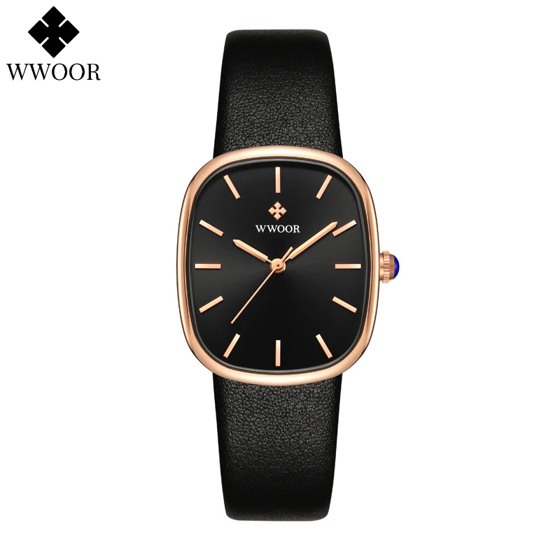 Fashion Wwoor New Reloj Women's Bracelet Watch Luxury Top Brand Elegant Dress Quartz Clock Waterproof Top Ladies Gift Wristwatch