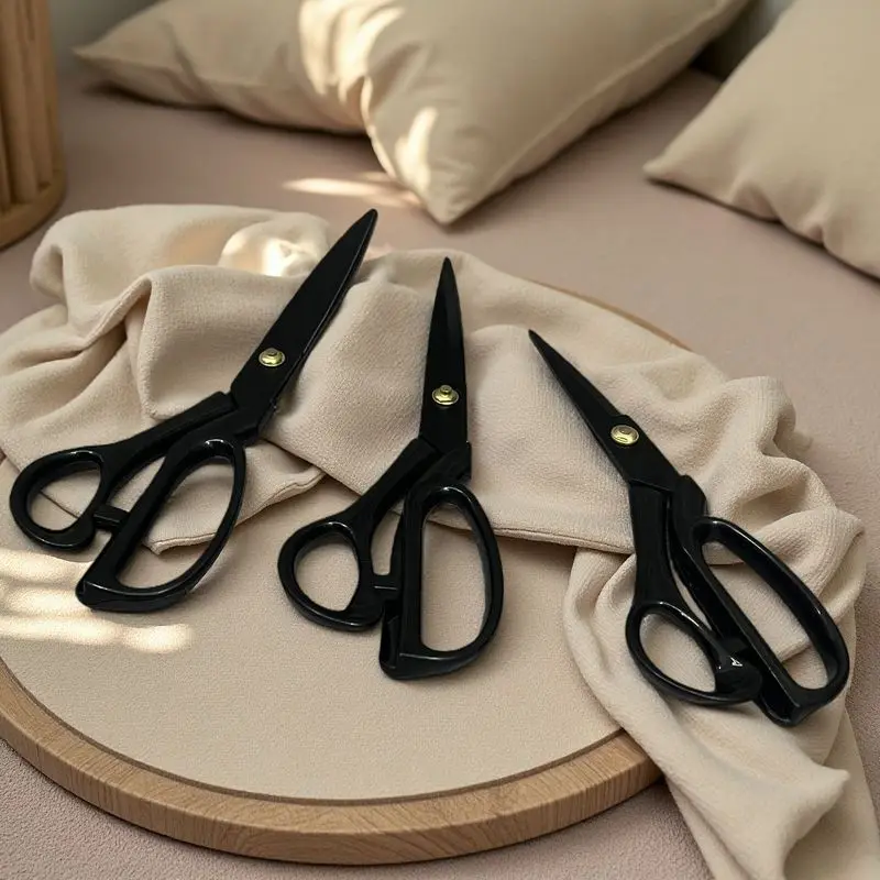 10/8 Inch Professional Fabric Scissors, Heavy Duty Scissors for Leather, Sewing, Tailoring, Industrial Scissors for