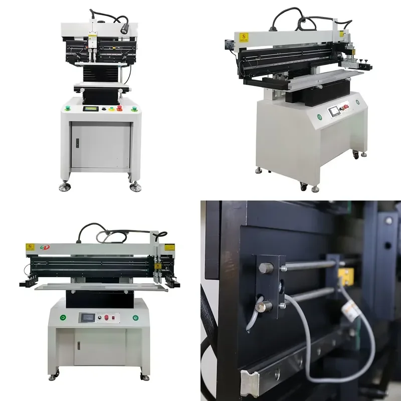 for Semi-automatic Solar Panel Production Line Solder Paste Printing Machine SMT PCB Manufacturing Equipment with PLC