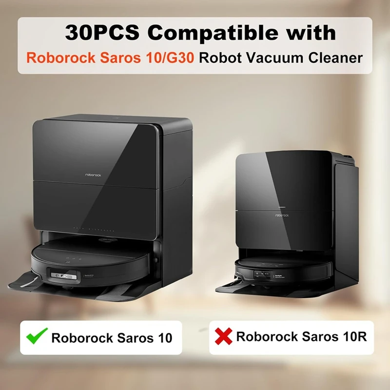 

Комплект запасных частей для Saros 10/G30 — набор аксессуаров с роликовыми щетками, фильтрами, подушечками для швабры, мешками для пыли — ABLM