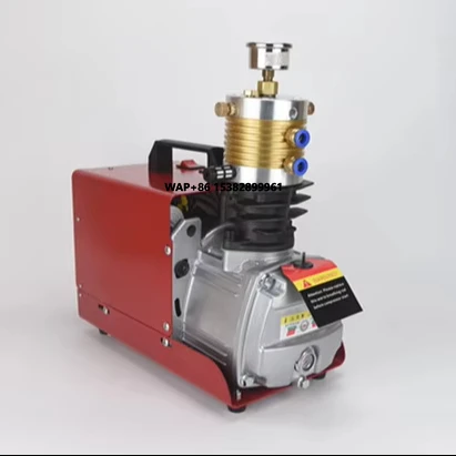 

Auto Stop Stainless Steel Single Cylinder 30mpa/4500psi/300bar 220V Inflator PCP Paintball Diving Electric Pump Air