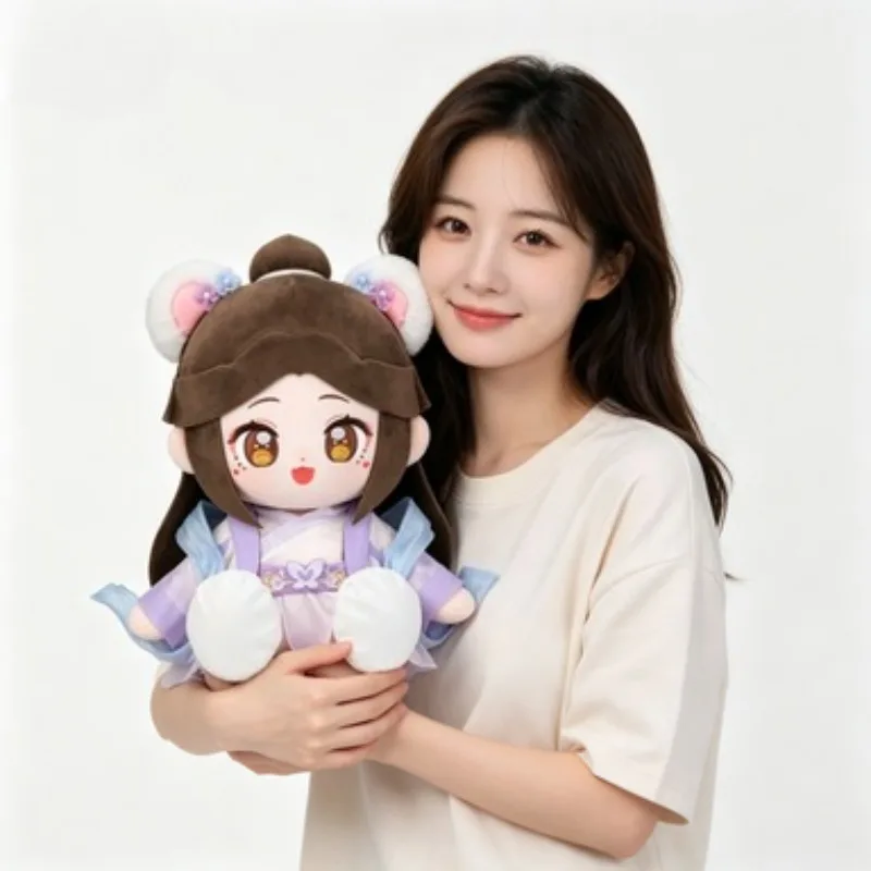 poupee-en-coton-hanfu-chinoise-ancienne-mignonne-costume-traditionnel-violet-jouet-en-peluche-pour-fille-design-de-coiffure-adorable-cadeau-d'anniversaire-decoration-de-chambre