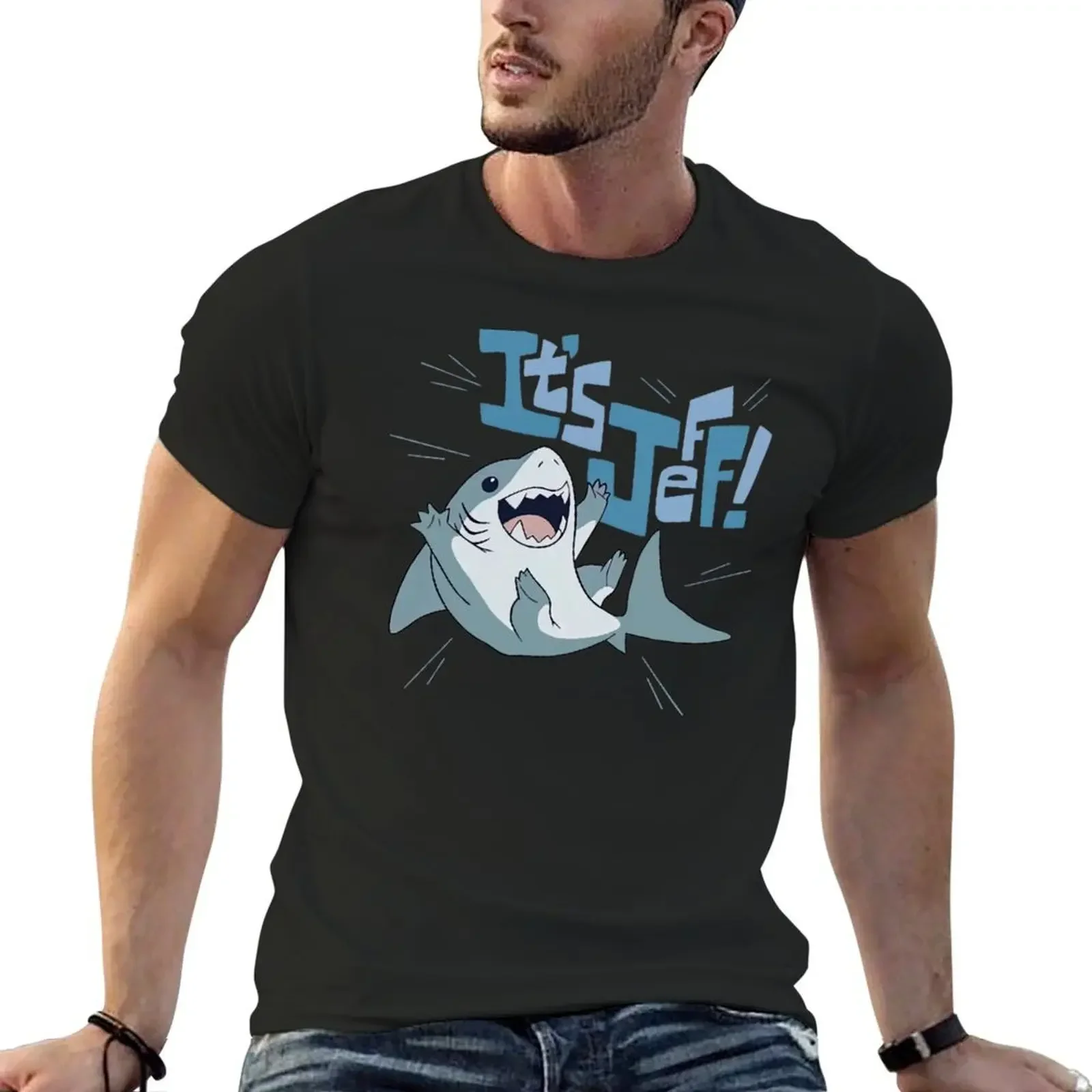 It’s Jeff The Landshark T-Shirt vintage t shirts customs big and tall t shirts for men