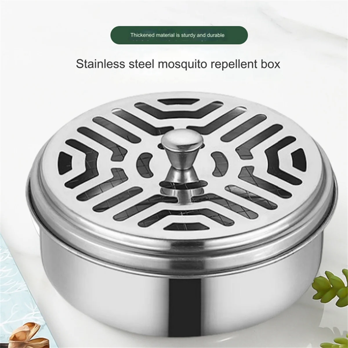 Stainless Steel Repellent Incense Plate Incense Holder Incense Plate Tray Incense Burner Box