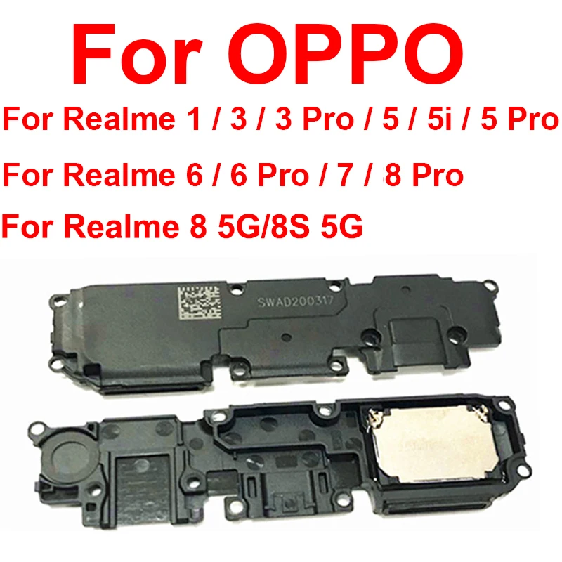For Realme 1 3 5 6 7 8 Pro 3i 5S 5i 6i 8i 8S 5G Loud Speaker Buzzer Ringer Speaker Flex Cable Replacement Parts
