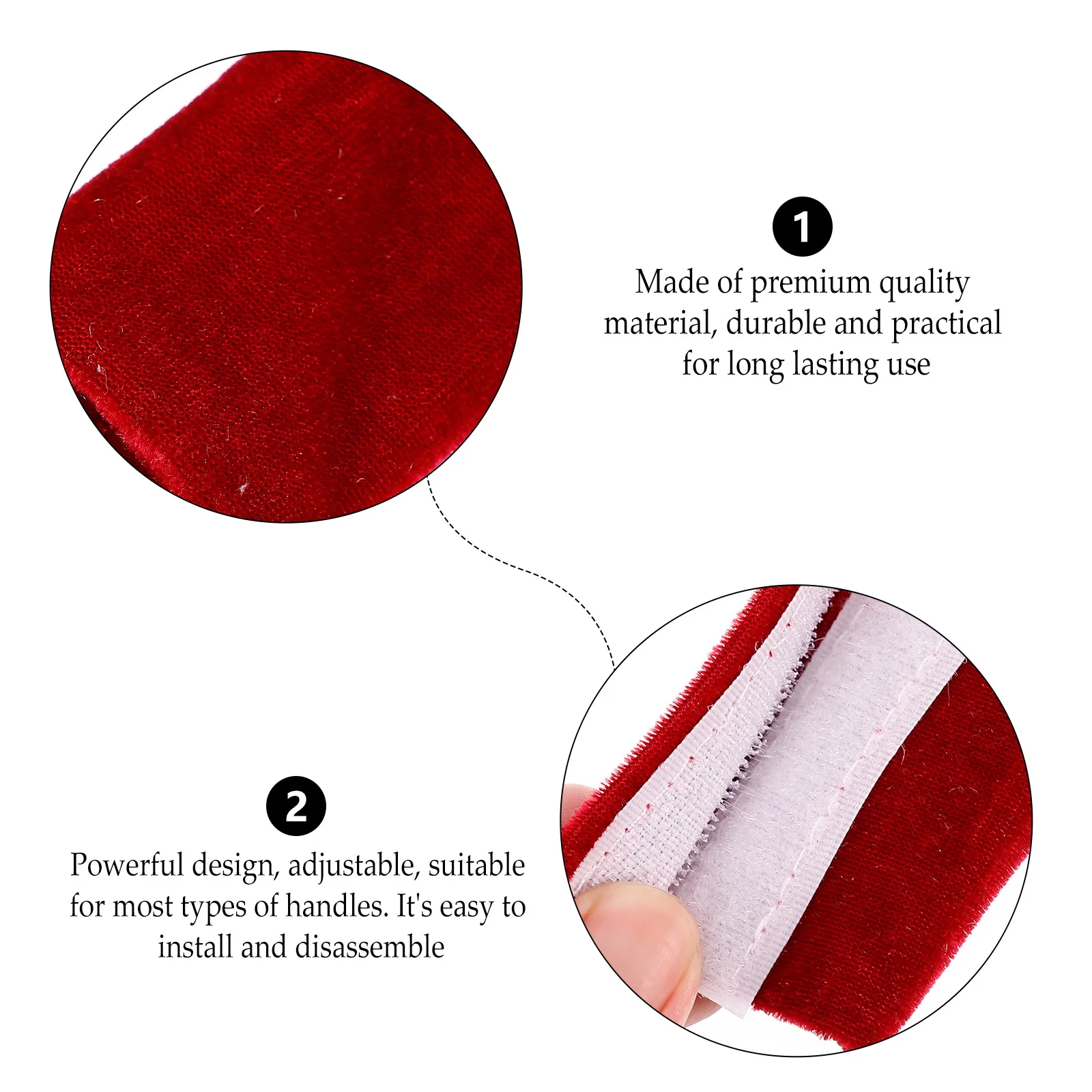 

2Pcs Refrigerator Handle Covers Simple Elegant Appliance Handle Protector Anti-Slip Oil-Proof Washable for Fridge Microwave Oven