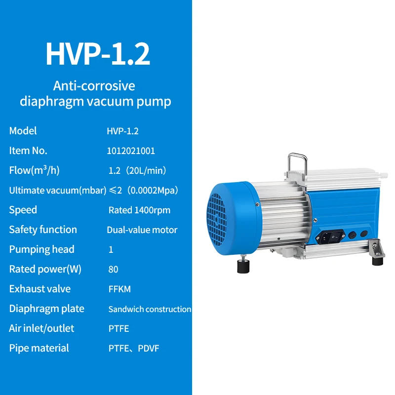 Oil-Free and Corrosion-Resistant Diaphragm Vacuum Pumps Lab Supplies for Laboratory Use