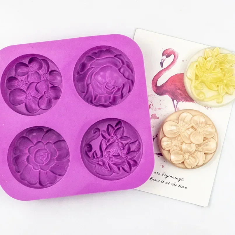 Silicone Soap Molds Create Versatile Rectangle Oval Flower Soaps Delightful Handmade Cake Chocolates Candy Mould