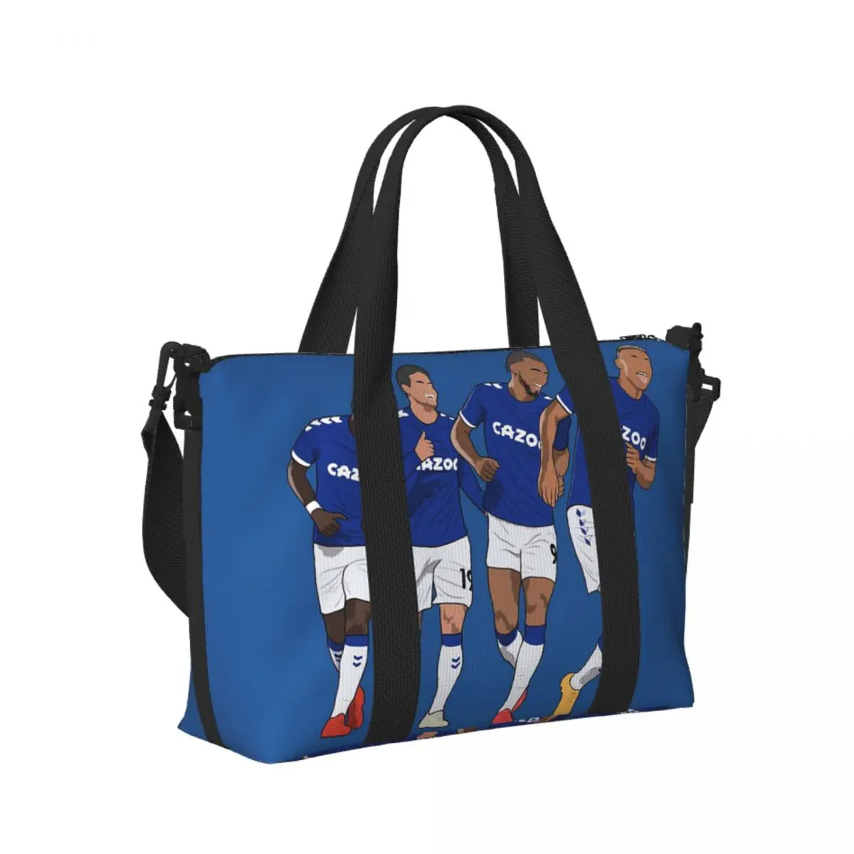 

Everton Goal Celebration Richarlison Calvert Lewin Rodriguez Nkounkou Пляжная дорожная сумка Большая сумка для покупок Duffle Сумка на плечо