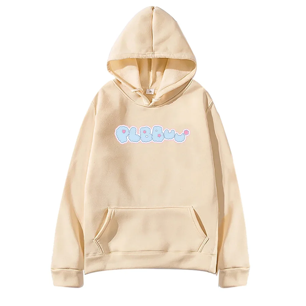 Plave KPop Band هودي Plave Bbuu! سترات بغطاء للرأس برسومات موسيقية للجنسين، بلوزات كوميدية كبيرة الحجم، ملابس مريحة للخريف والشتاء