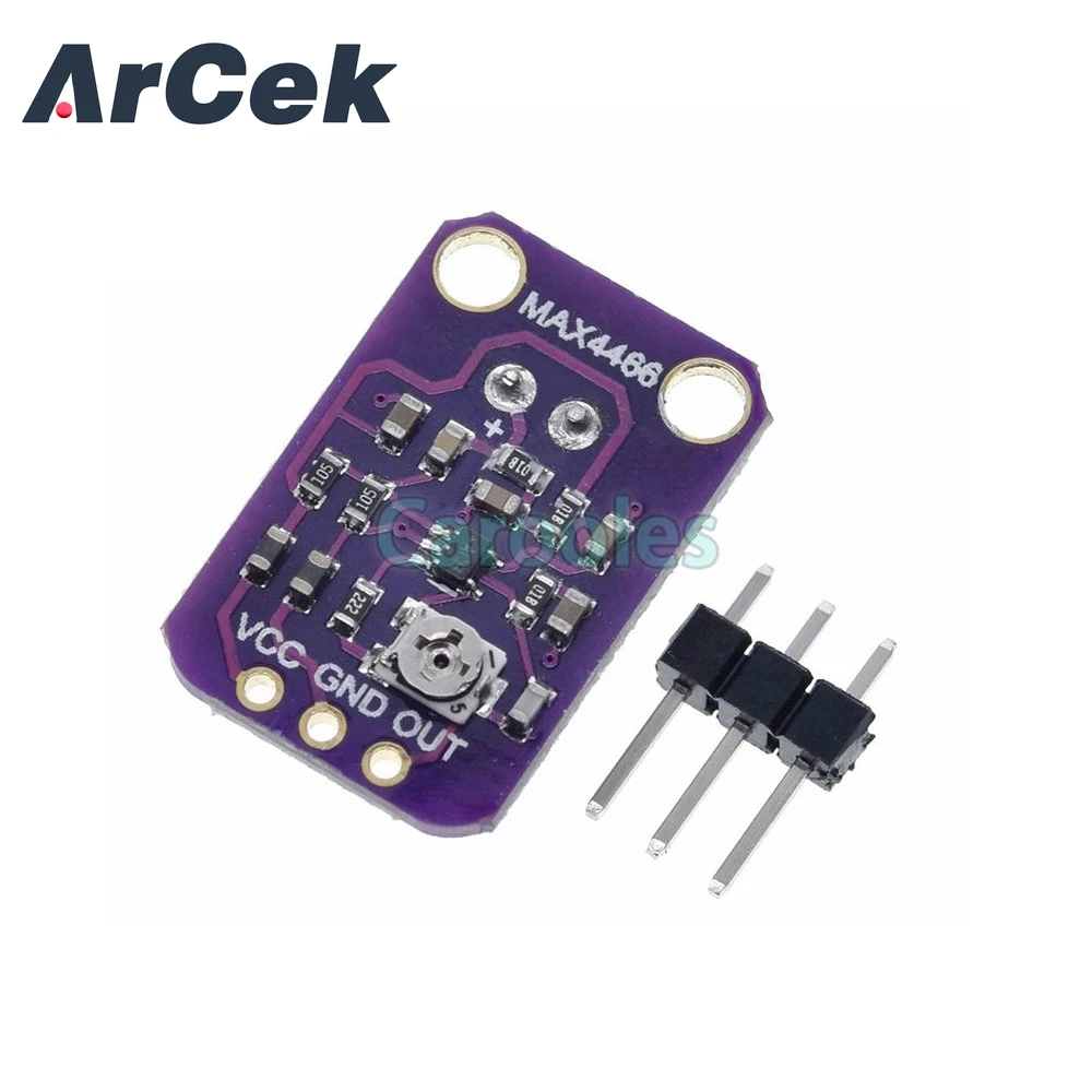 MAX9814 Microphone AGC Amplifier Board Sound Sensor Module Auto Gain Control Attack for Arduino MAX4466 PCB Board Diy Kit
