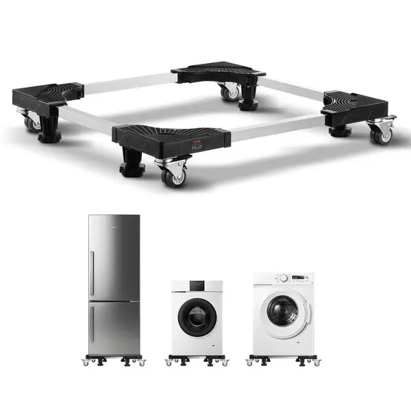 

Adjustable Furniture Dolly with Mobile Base for Refrigerators, Supports Up to 1100 lbs, Height Range 27.5 to 35.4 Inches