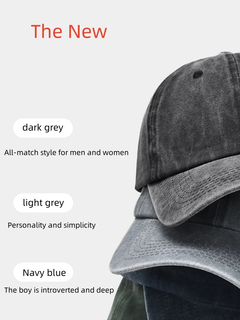 

Four Seasons Hot Sale Golf Baseball Cap Sun Protection Suitable for Men and Women High Quality Washed Cotton