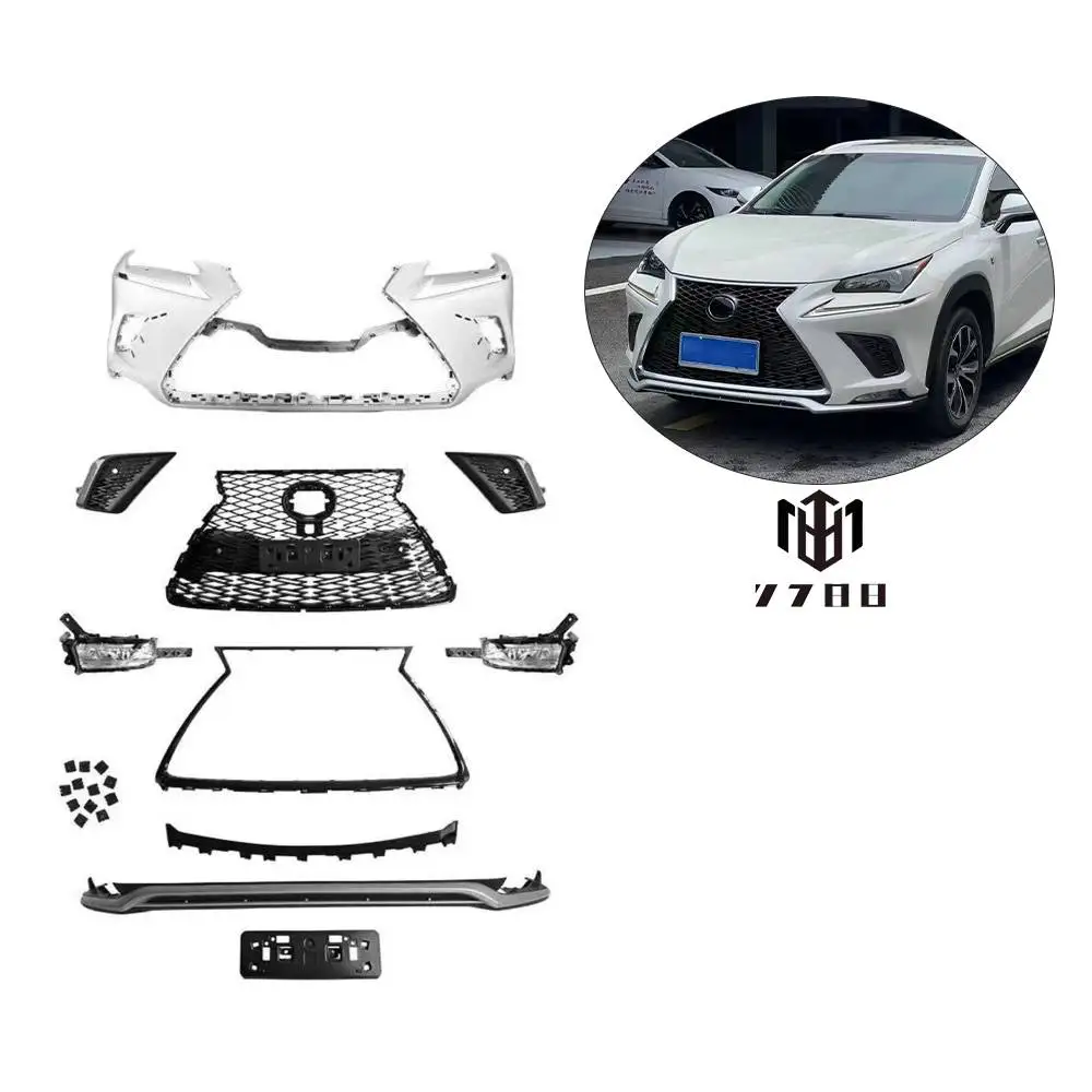 High quality kit for Lexus NX NX200 NX200t 2015-2017 upgraded F-sports front bumper body kit with F-sports grille